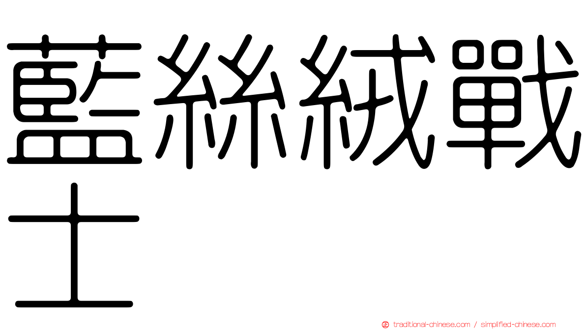 藍絲絨戰士