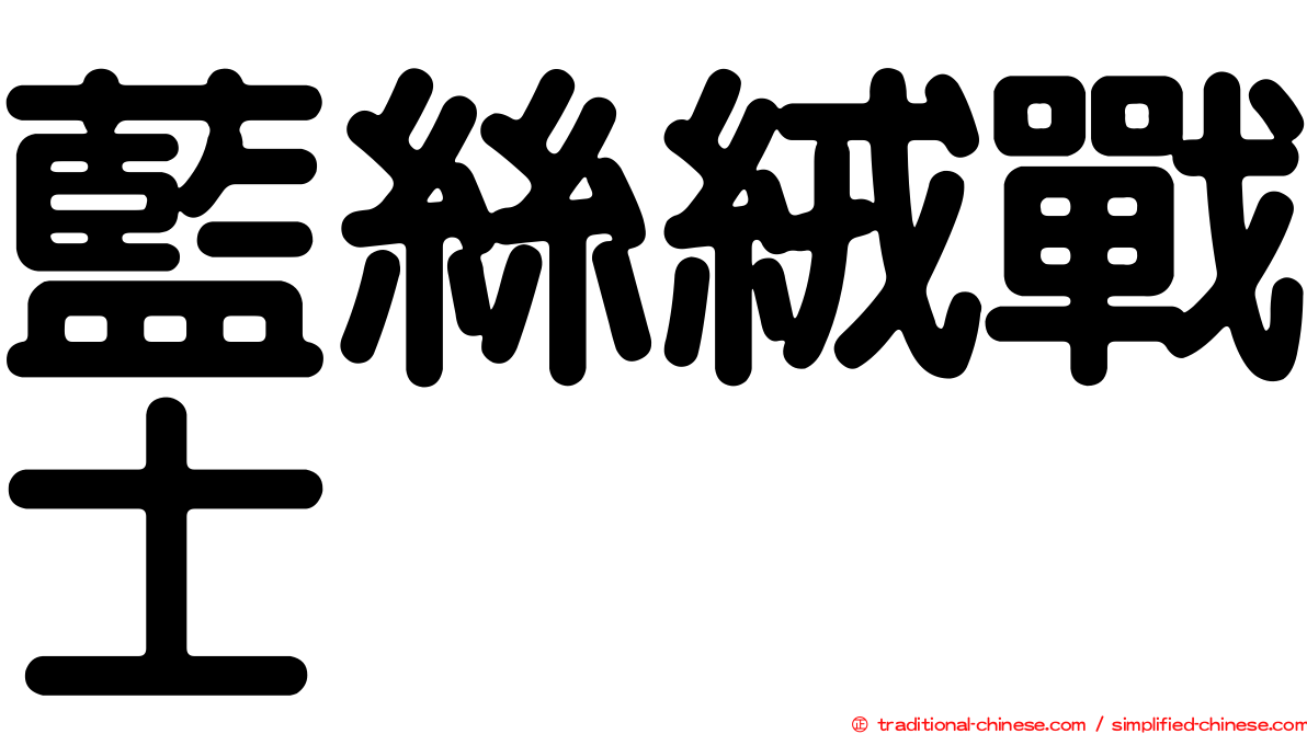 藍絲絨戰士