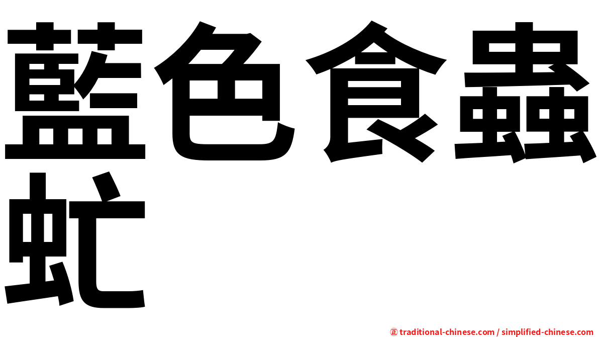 藍色食蟲虻