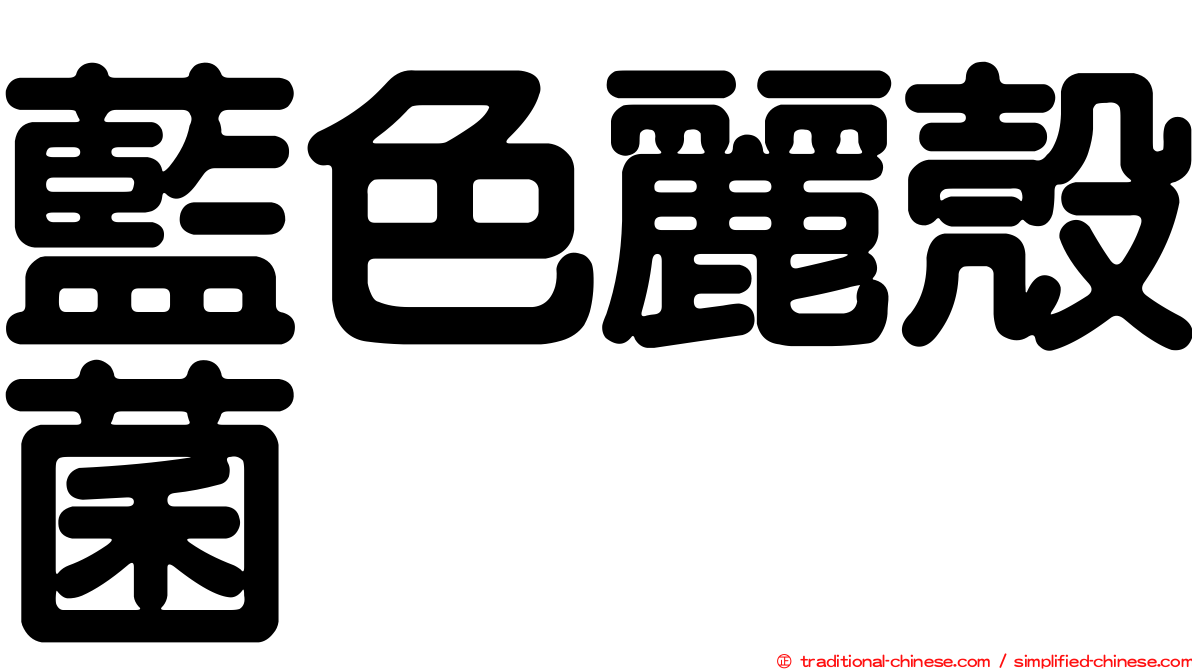 藍色麗殼菌