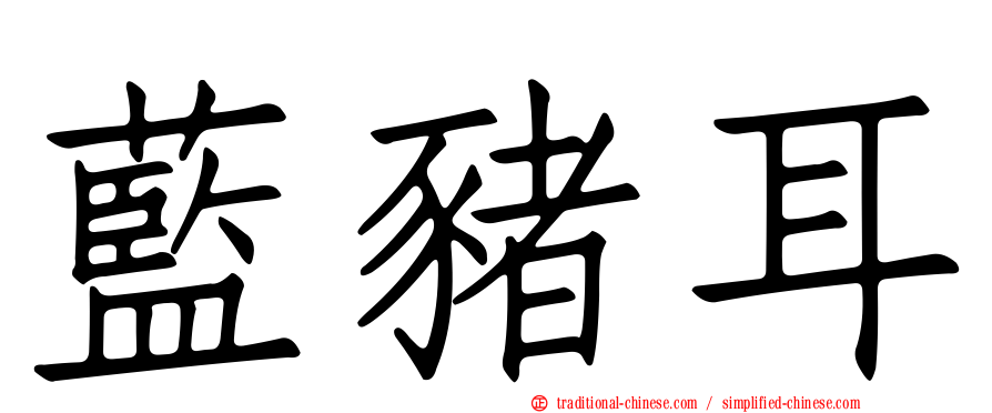 藍豬耳
