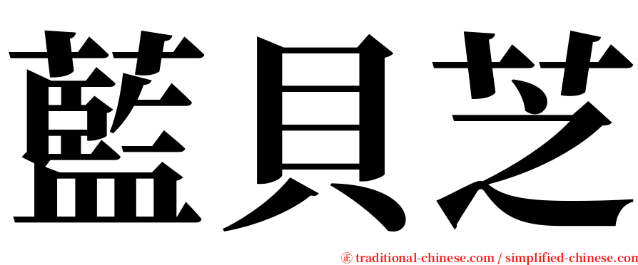 藍貝芝 serif font