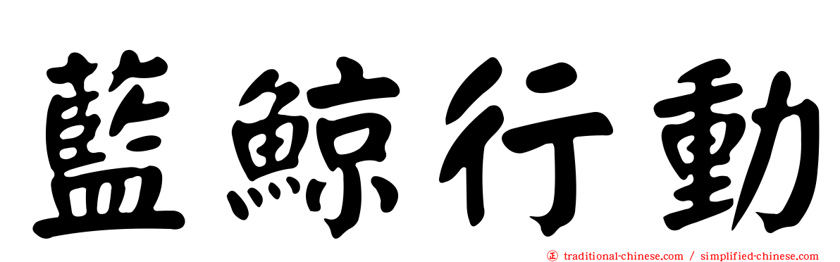 藍鯨行動