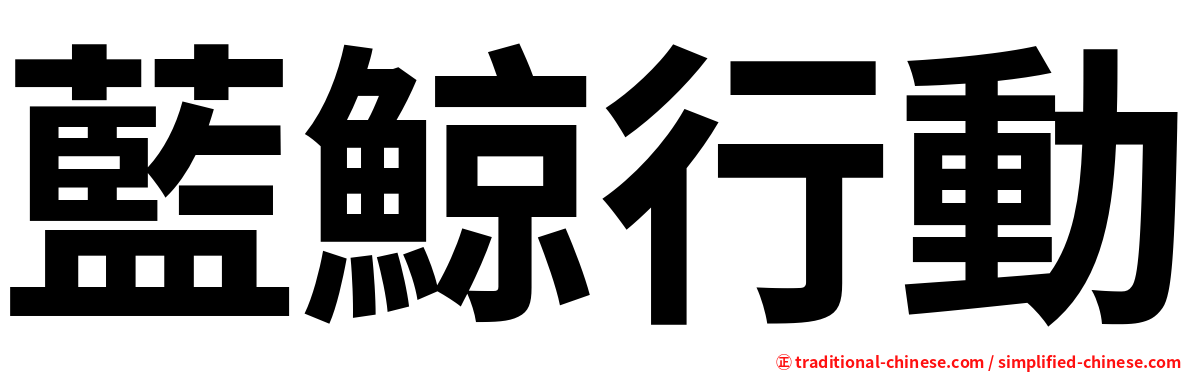 藍鯨行動