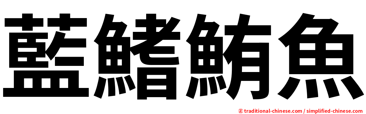 藍鰭鮪魚