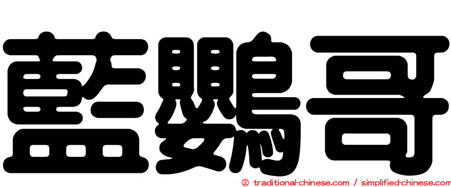 藍鸚哥