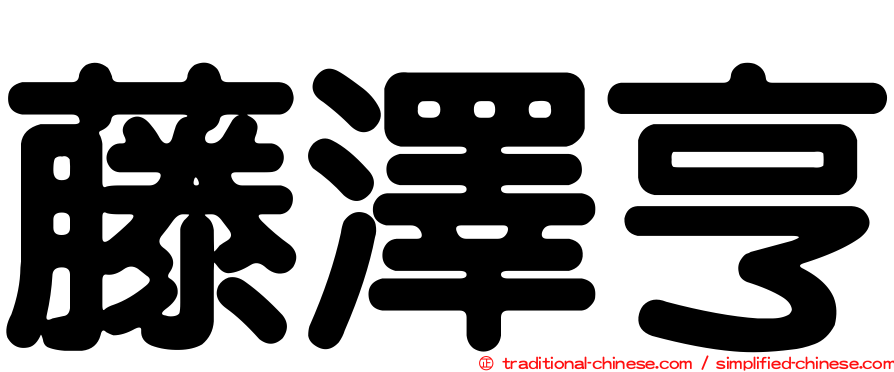 藤澤亨