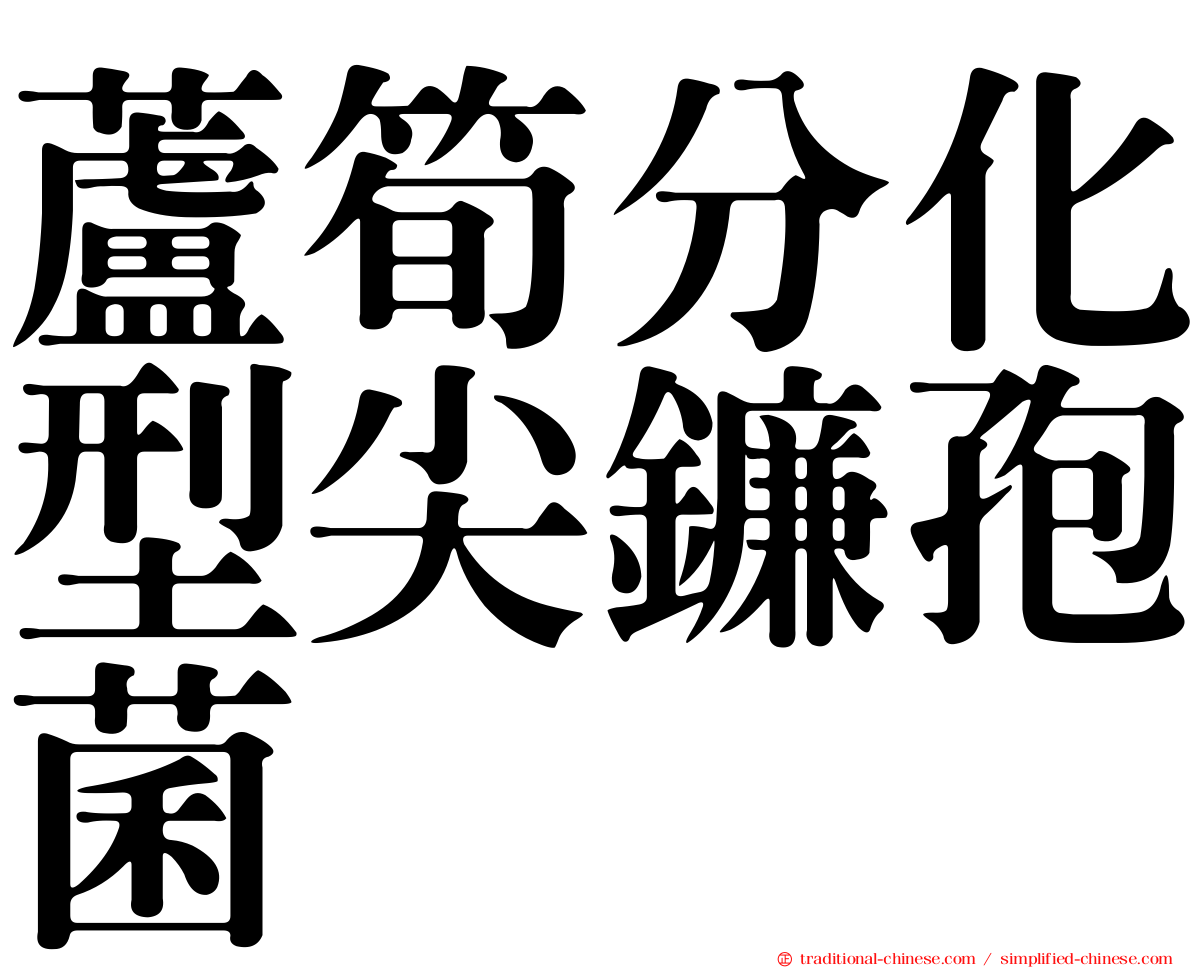 蘆筍分化型尖鐮孢菌
