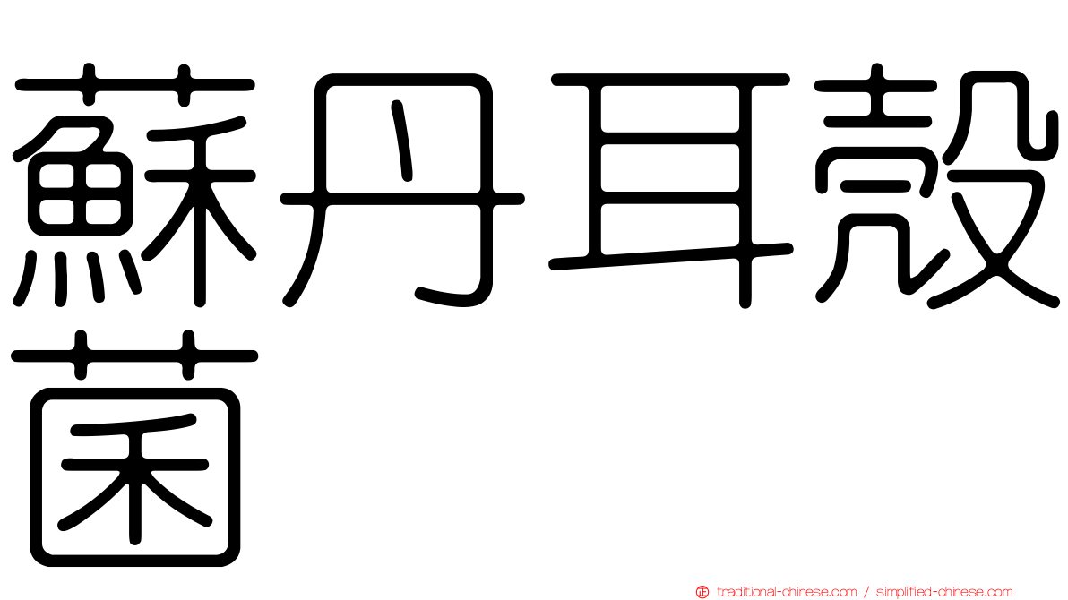 蘇丹耳殼菌