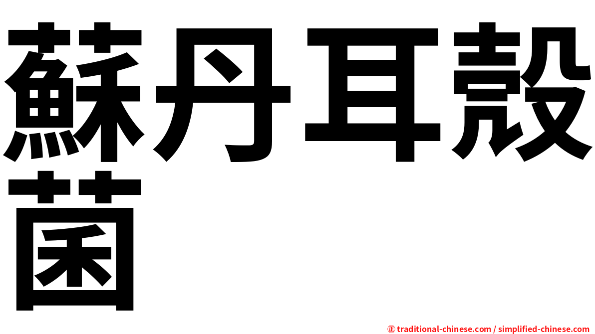 蘇丹耳殼菌