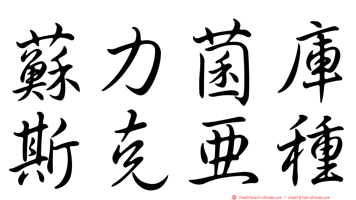 蘇力菌庫斯克亞種
