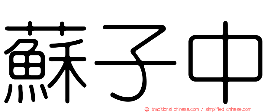 蘇子中
