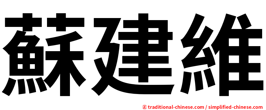 蘇建維