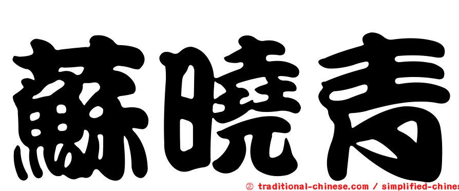 蘇曉青