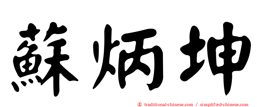 蘇炳坤
