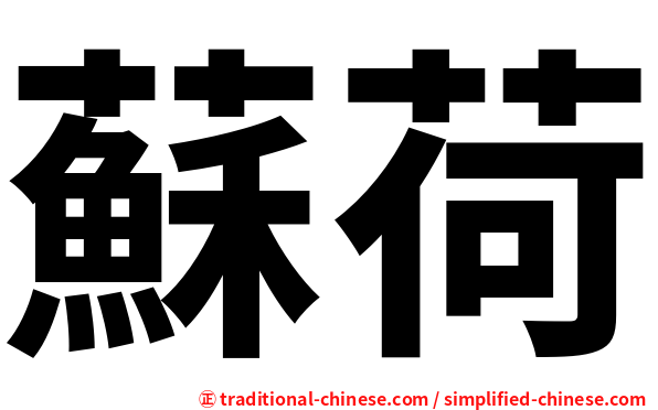 蘇荷