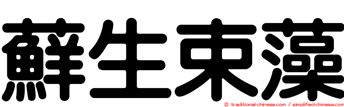 蘚生束藻