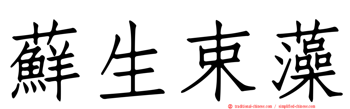蘚生束藻