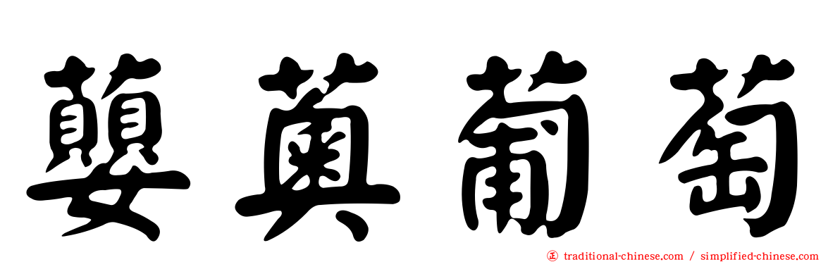 蘡薁葡萄