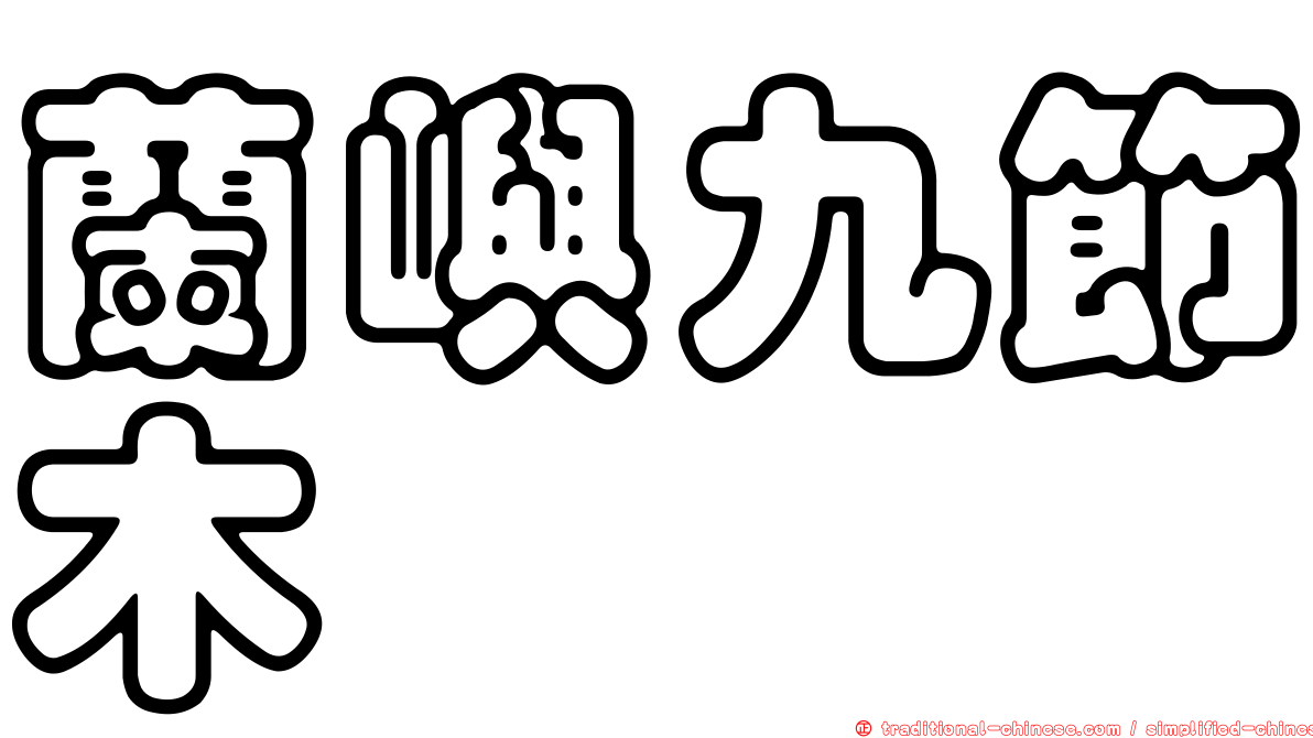 蘭嶼九節木
