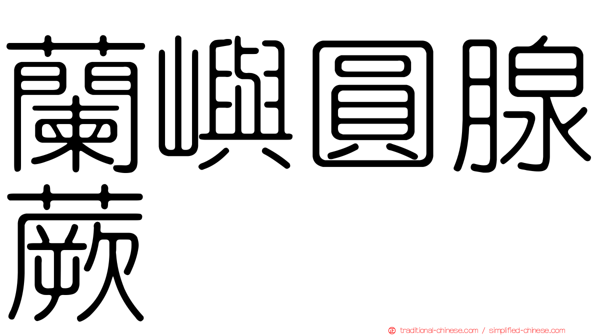 蘭嶼圓腺蕨