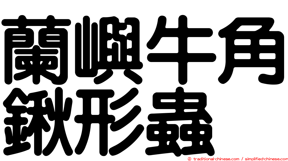 蘭嶼牛角鍬形蟲