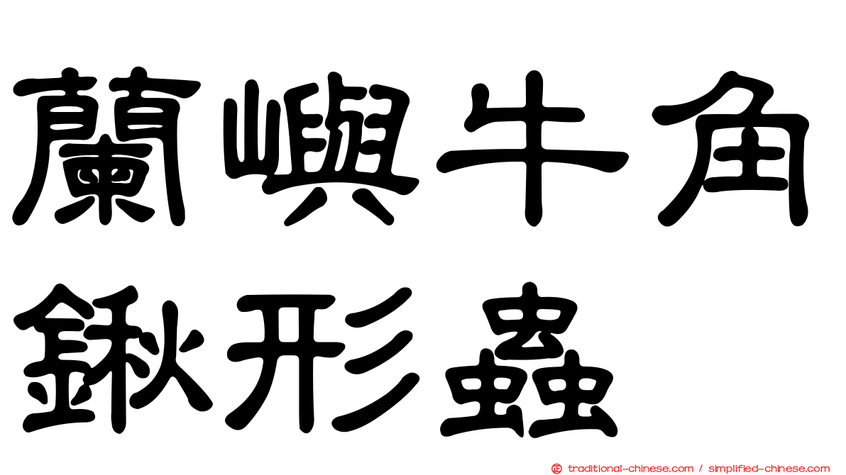 蘭嶼牛角鍬形蟲