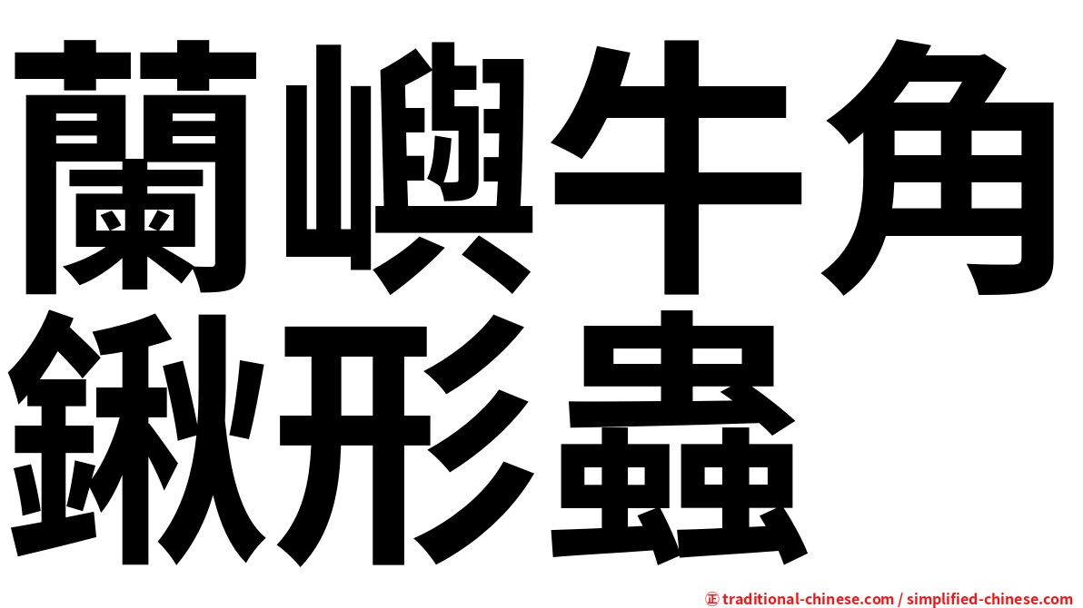 蘭嶼牛角鍬形蟲