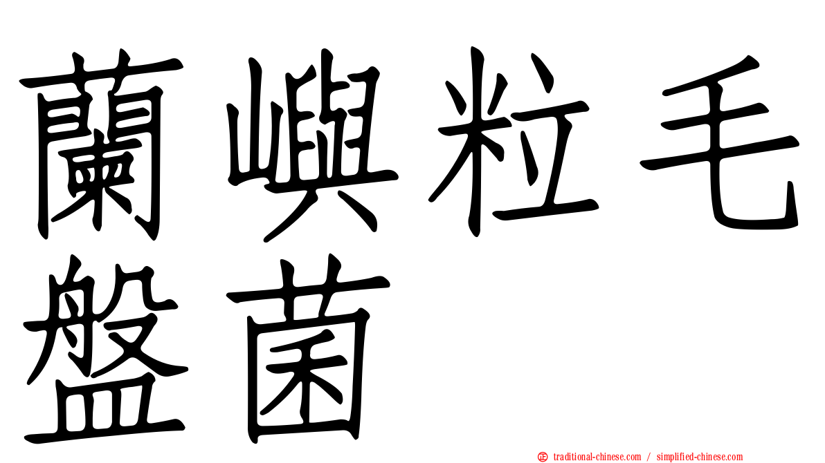蘭嶼粒毛盤菌