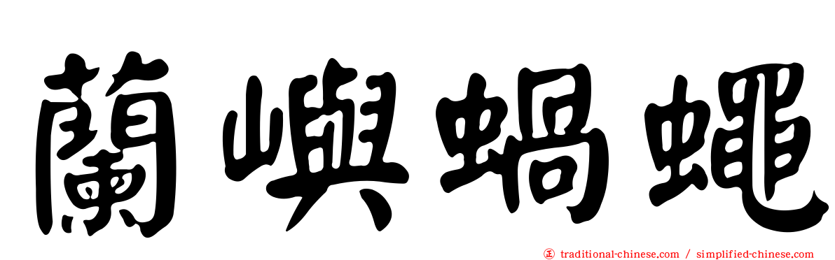蘭嶼蝸蠅
