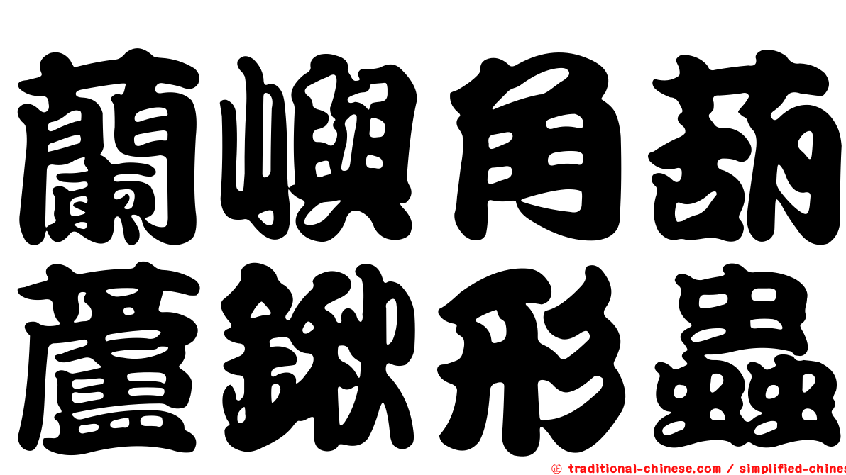 蘭嶼角葫蘆鍬形蟲