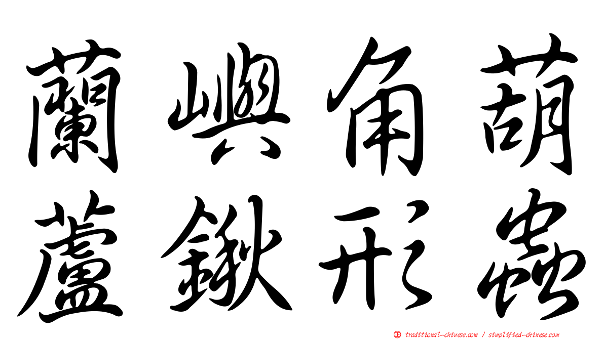 蘭嶼角葫蘆鍬形蟲