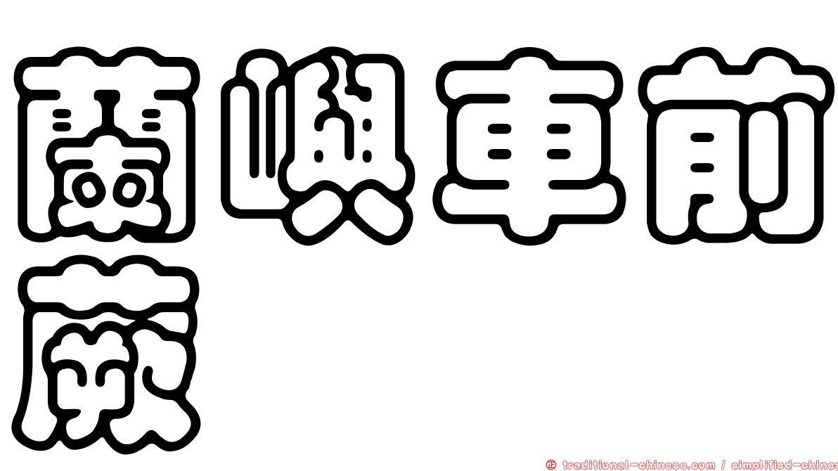 蘭嶼車前蕨