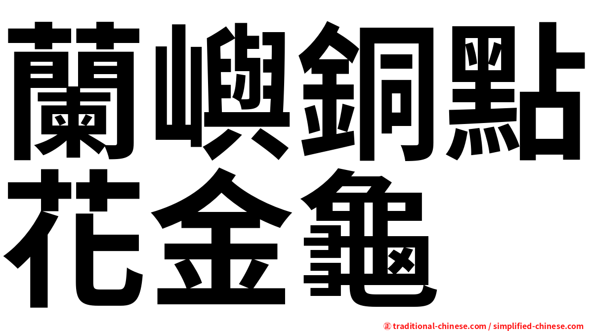 蘭嶼銅點花金龜