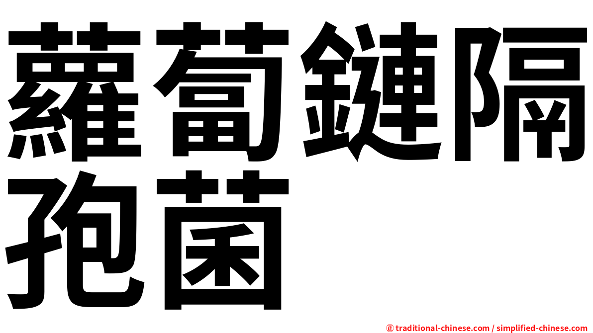 蘿蔔鏈隔孢菌