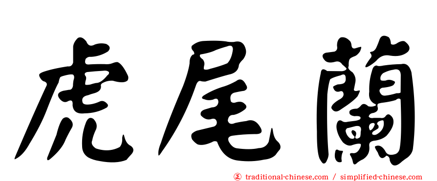 虎尾蘭