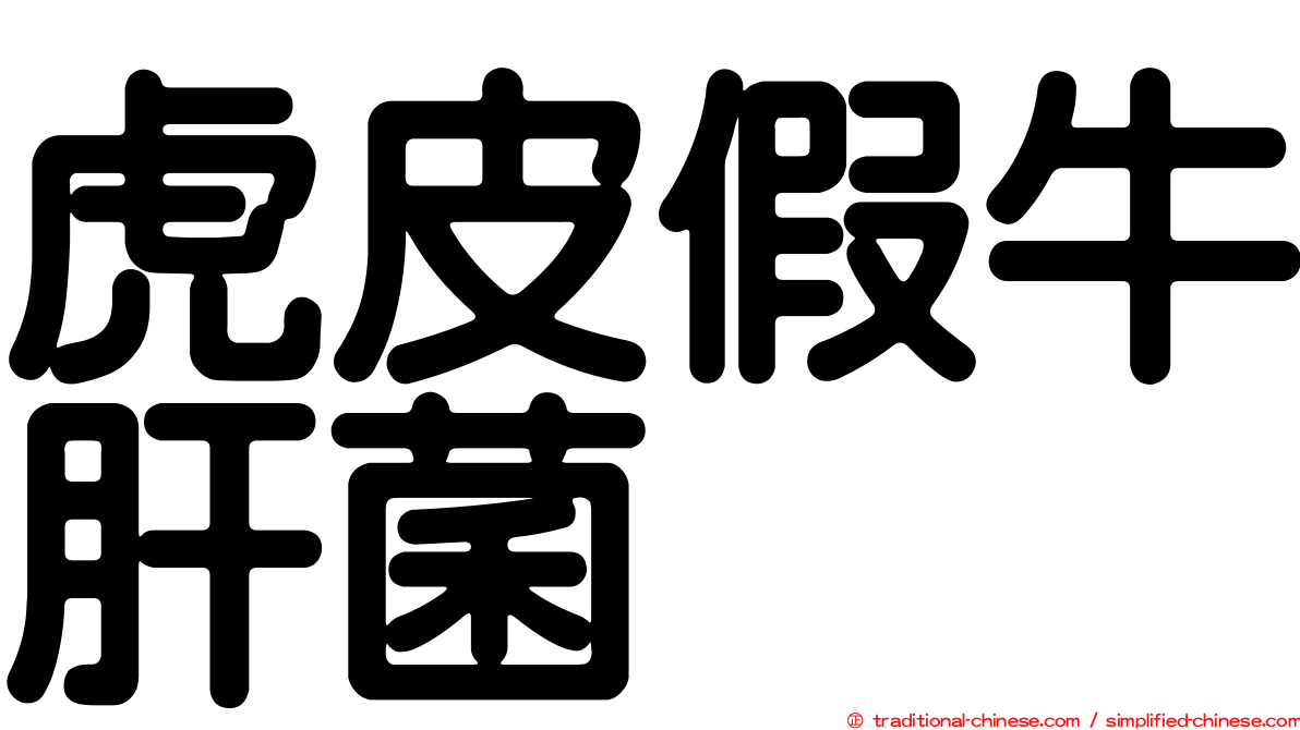 虎皮假牛肝菌