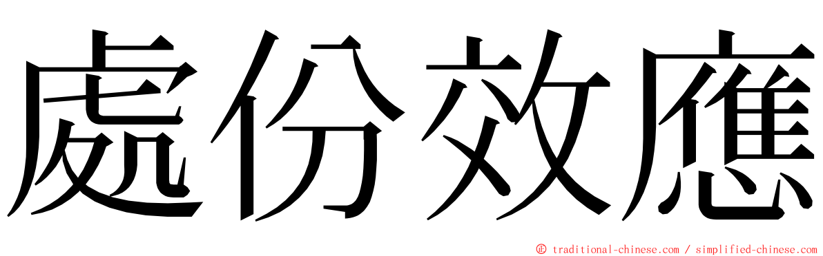 處份效應 ming font