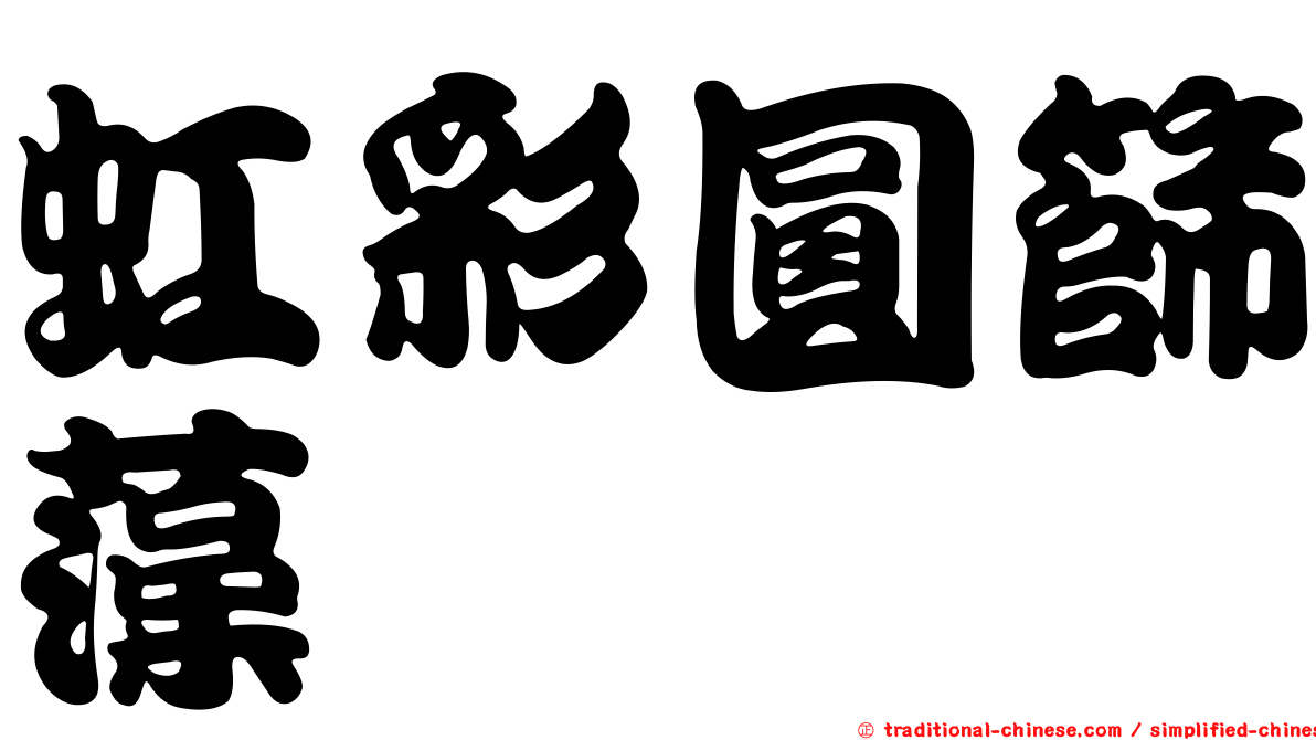 虹彩圓篩藻