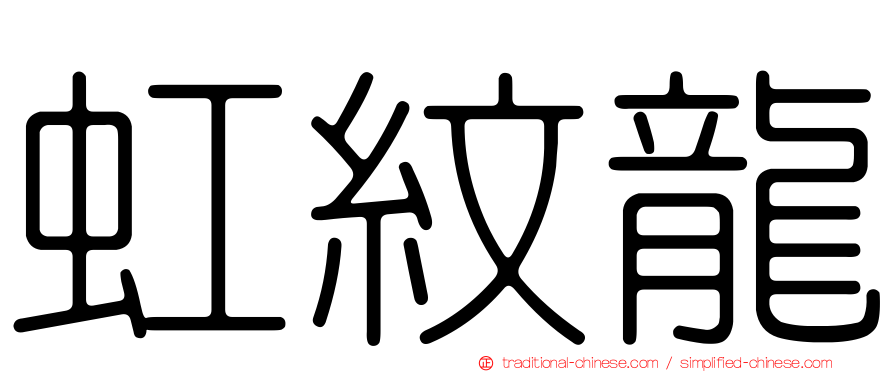 虹紋龍