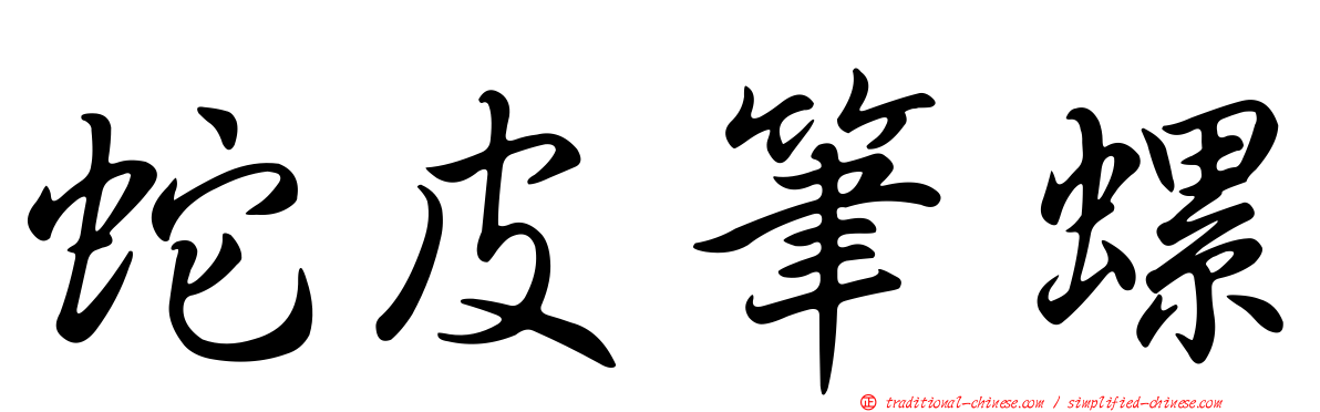 蛇皮筆螺