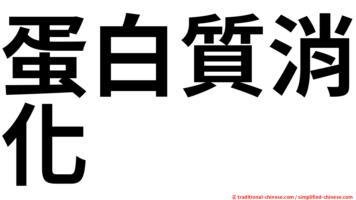 蛋白質消化