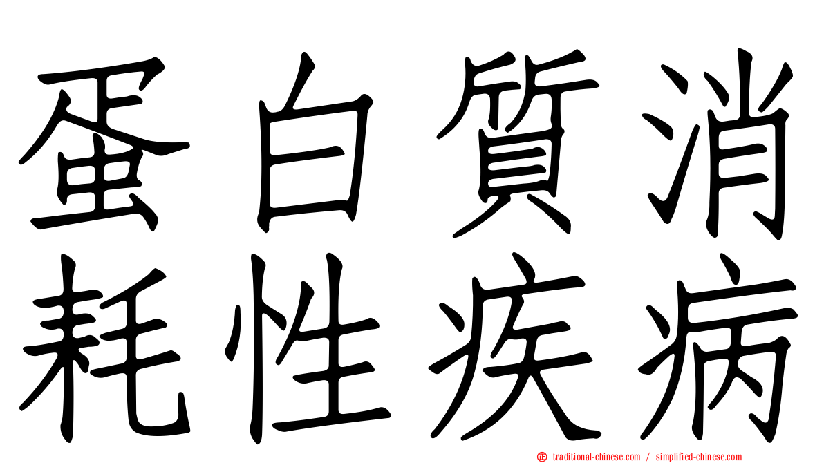 蛋白質消耗性疾病