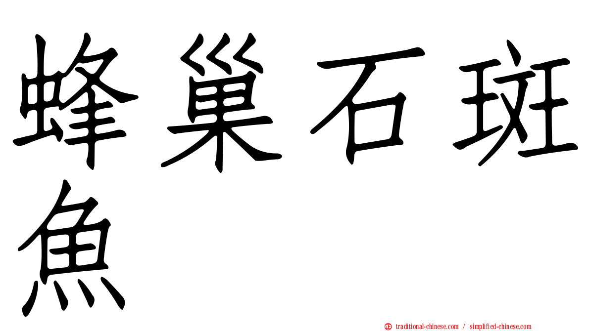 蜂巢石斑魚