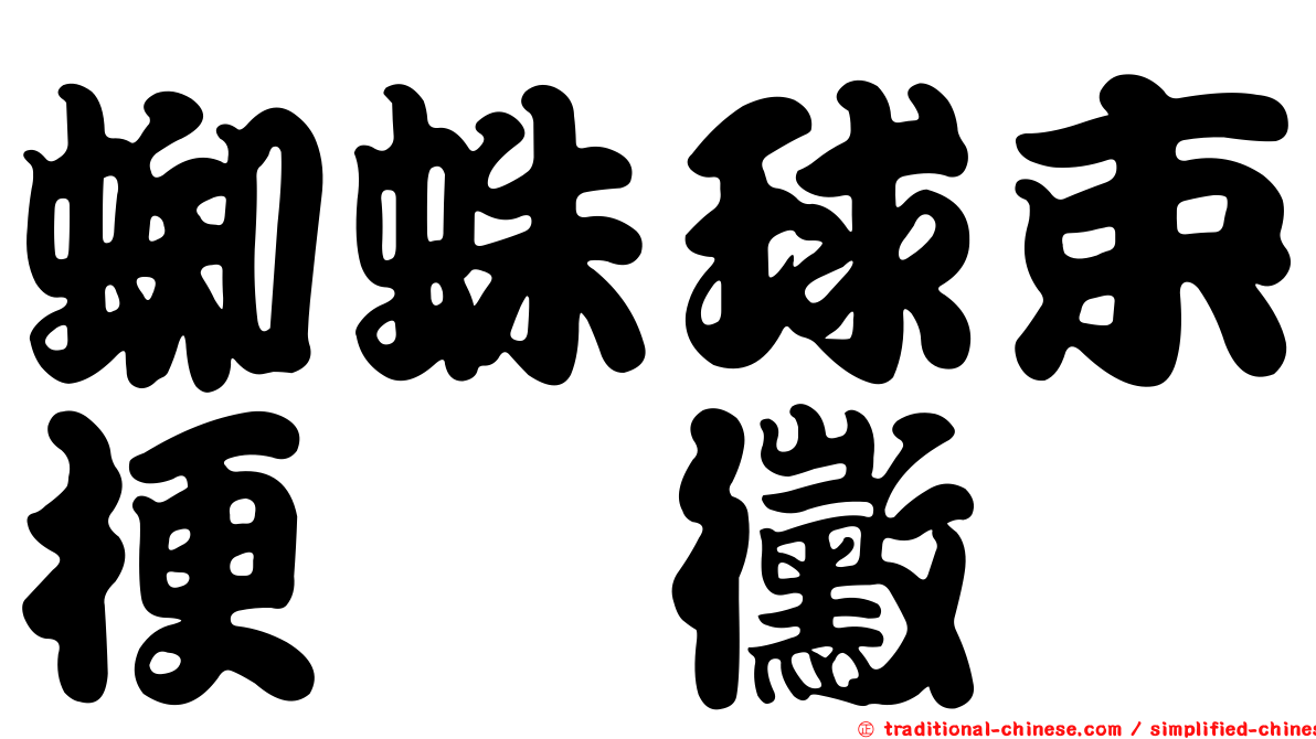 蜘蛛球束梗孢黴