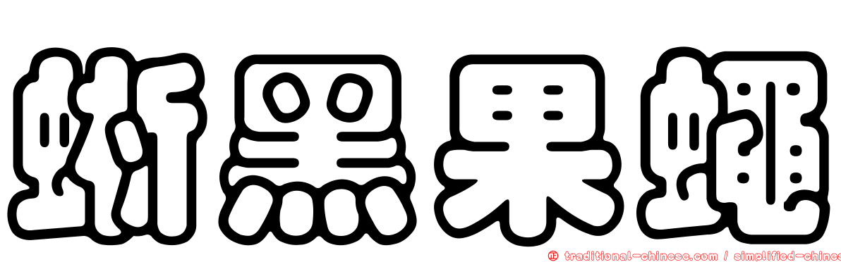 蜥黑果蠅