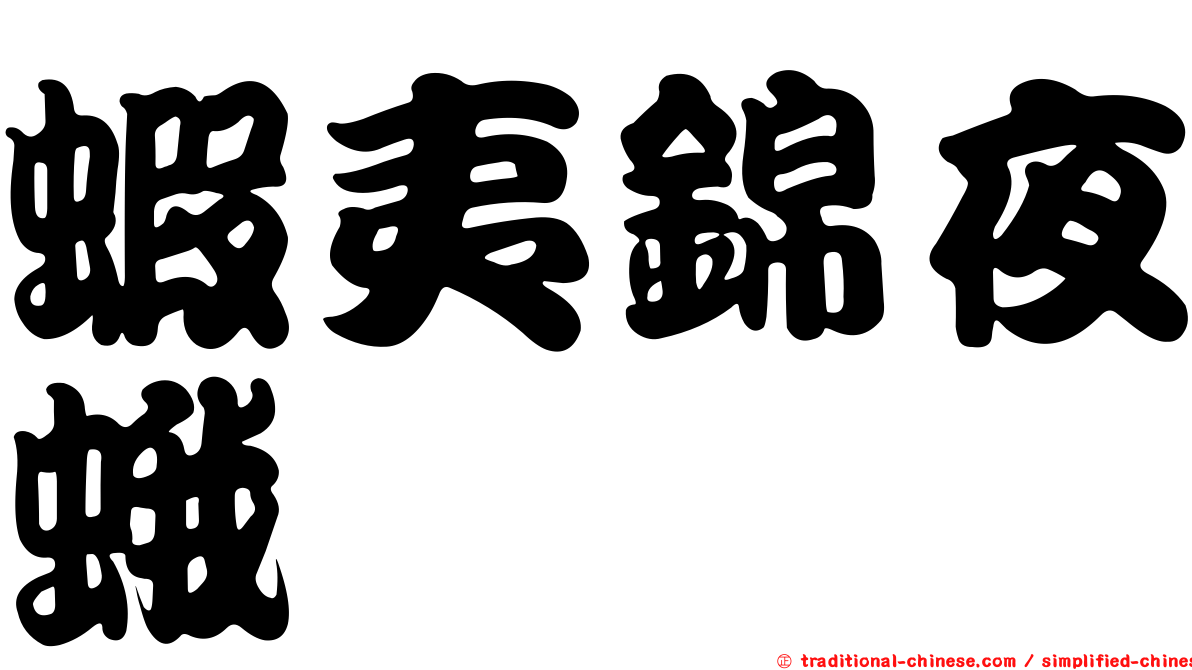 蝦夷錦夜蛾