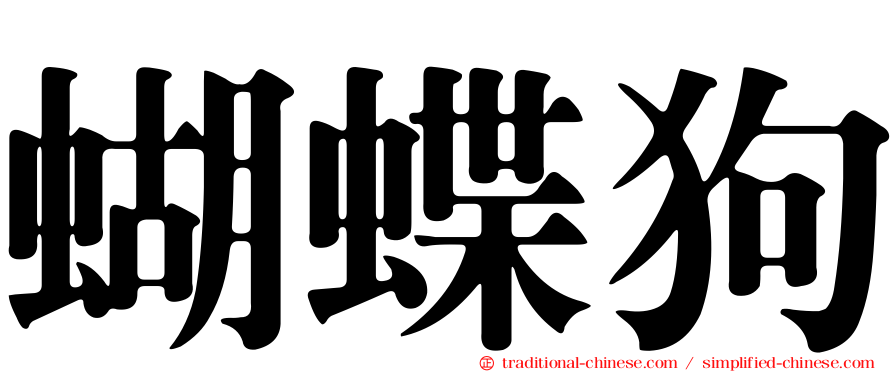 蝴蝶狗