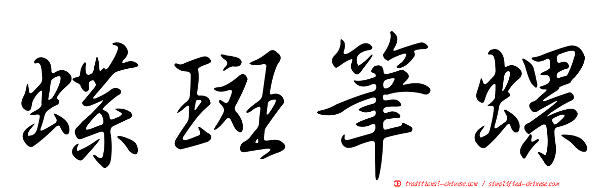蝶斑筆螺