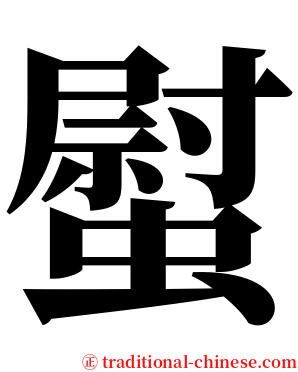 螱 serif font